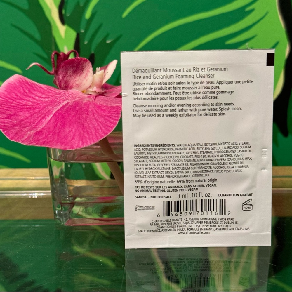 CHANTECAILLE Rice and Geranium Foaming Cleanser - Picture 6 of 6